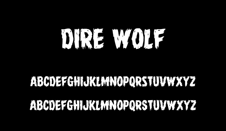 Dire Wolf font
