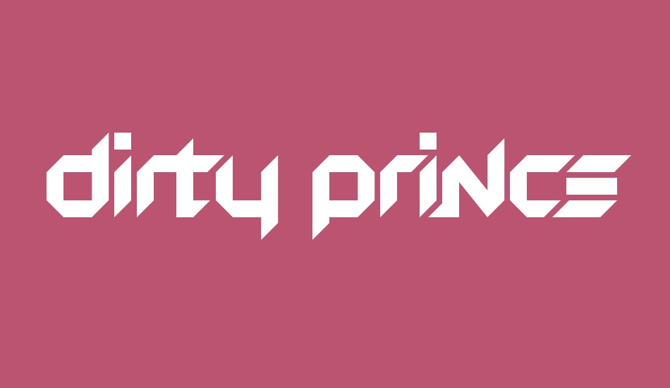 Dirty Princess font big