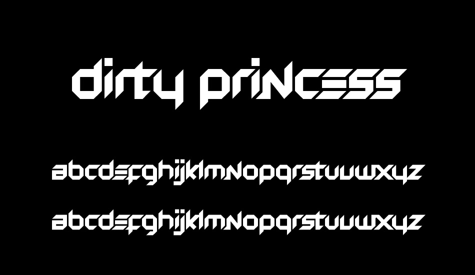 Dirty Princess font