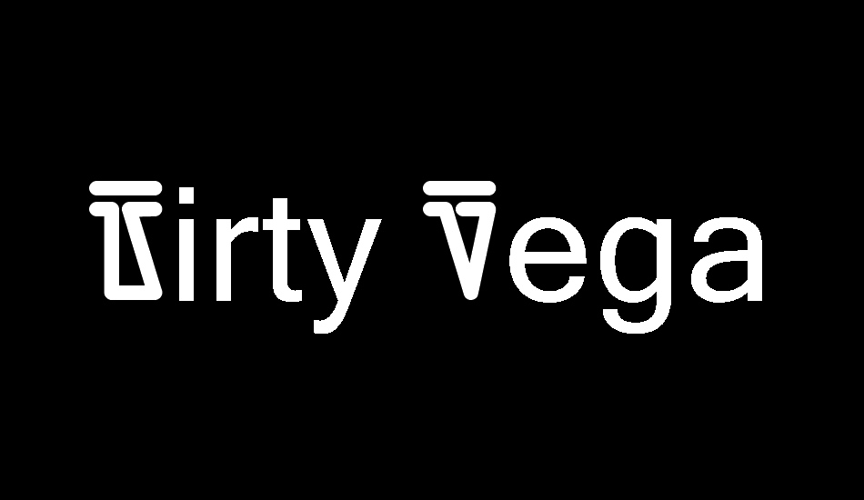 Dirty Vega font big