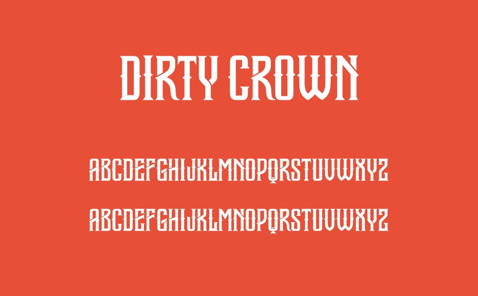 Dirty Crown font