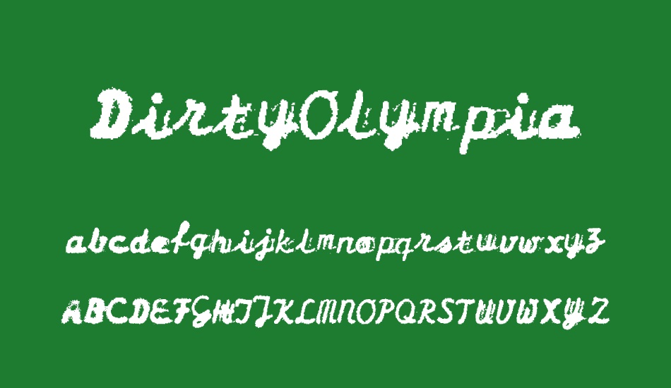 DirtyOlympia font