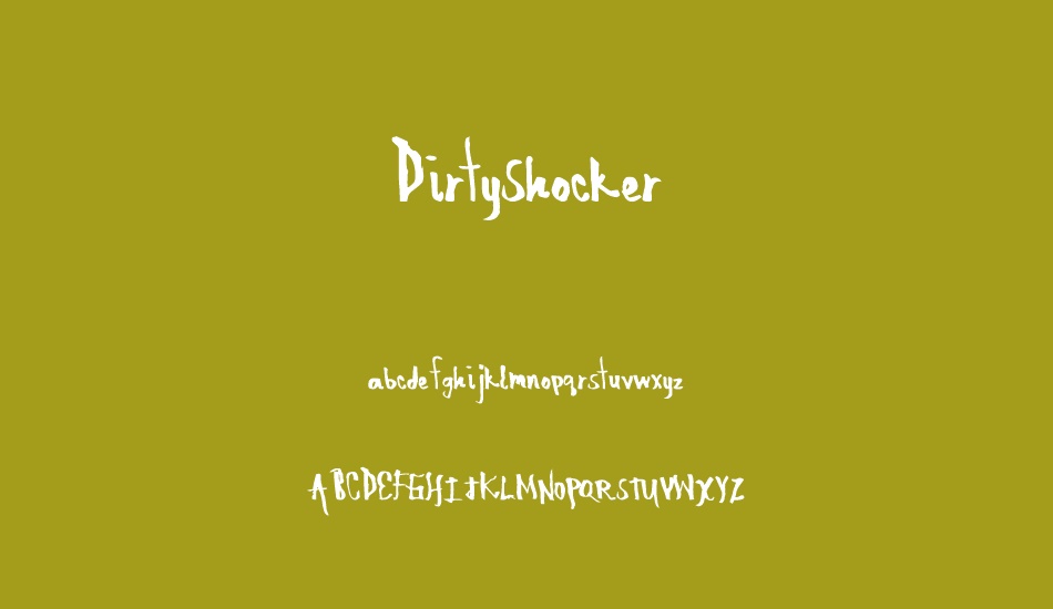 DirtyShocker font