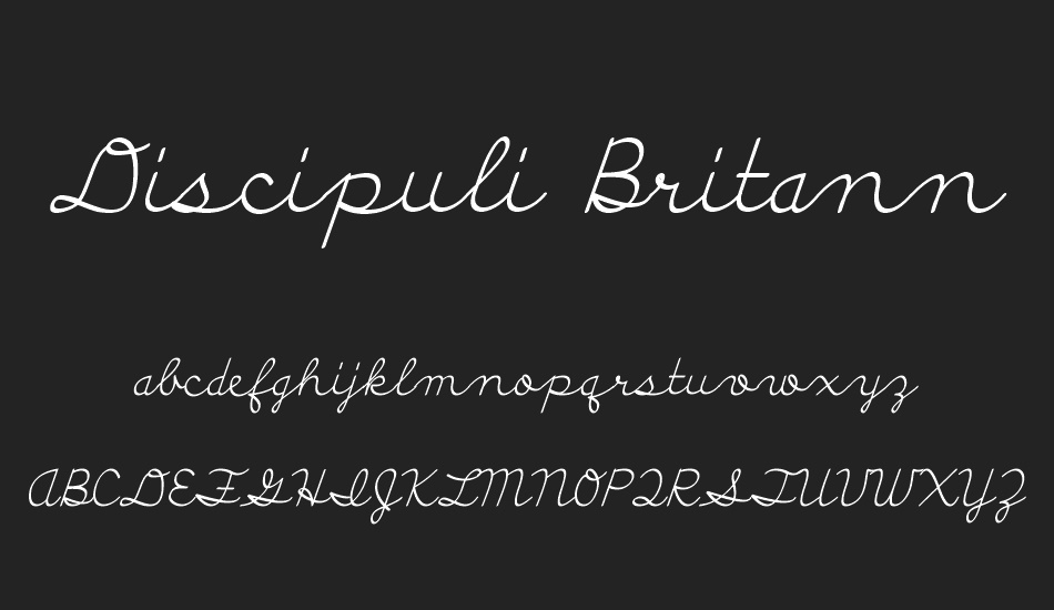 Discipuli Britannica font