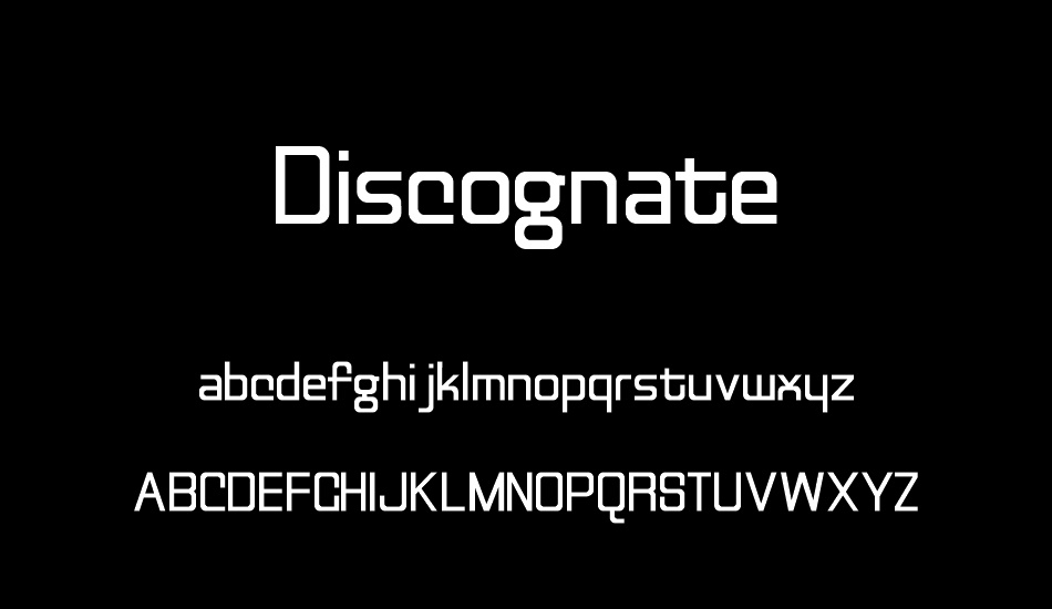 Discognate font