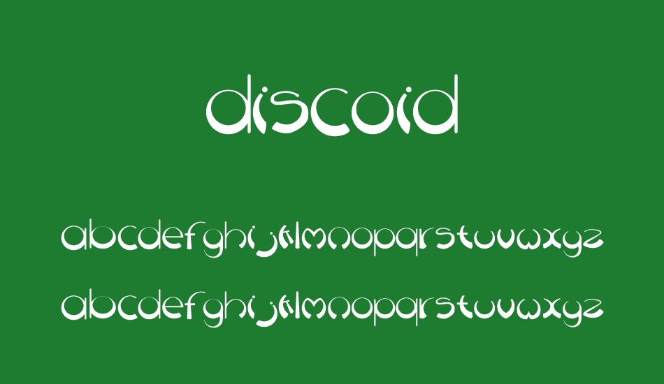 Discoid font