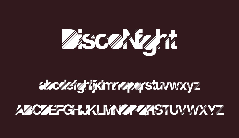 DiscoNight font
