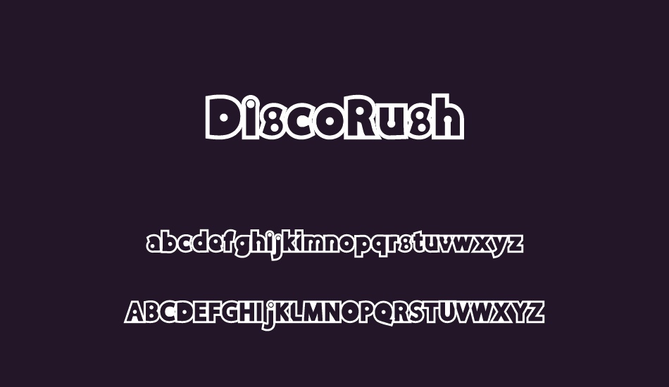 DiscoRush font