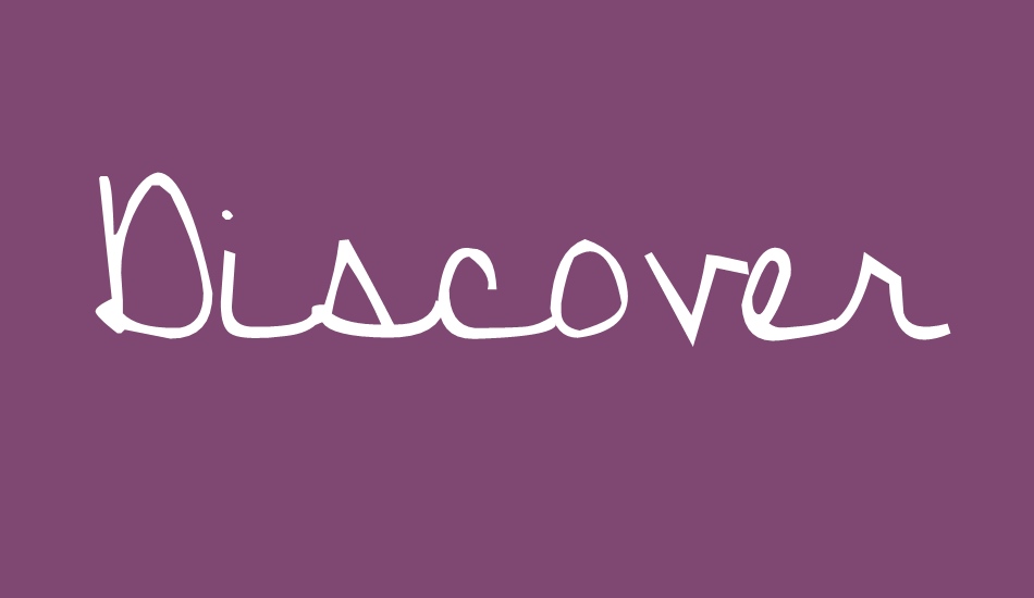 Discover Beauty font big