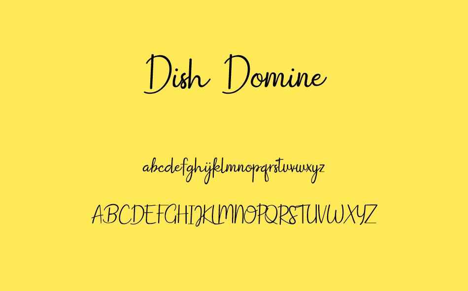 Dish Domine font