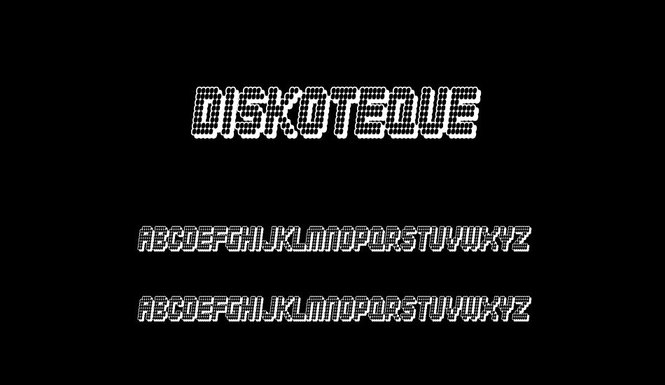 Diskoteque font