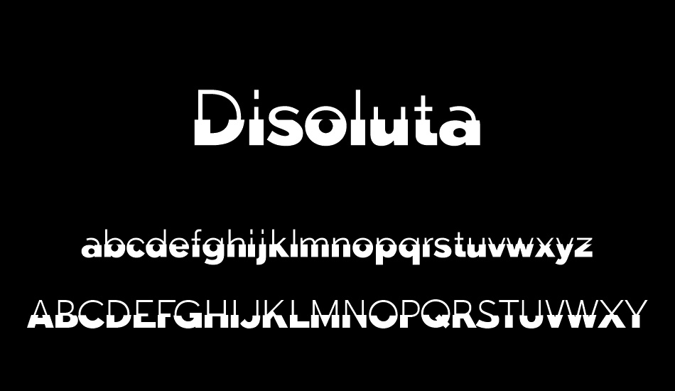 Disoluta font