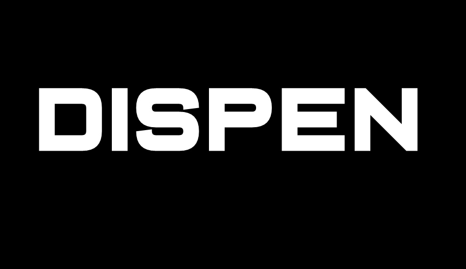 Dispence font big