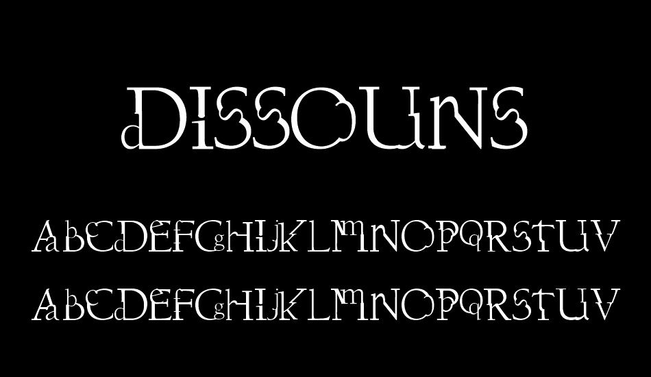 Dissouns font