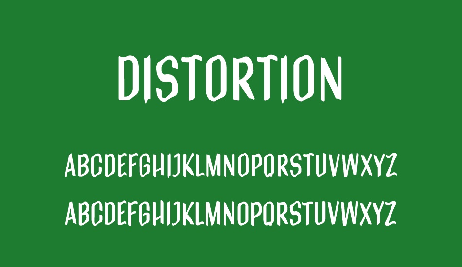 distortion font