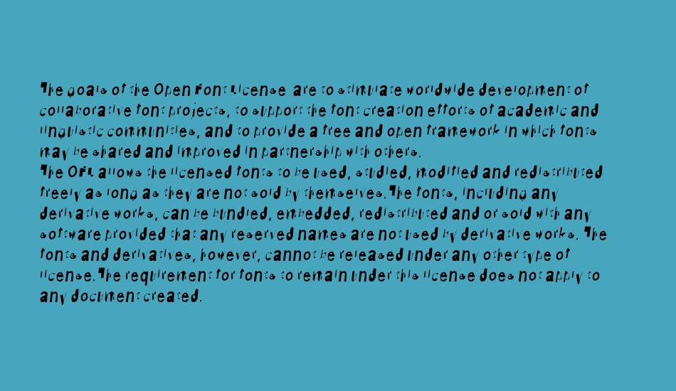 Distraught font 1