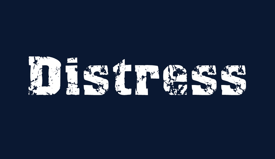 distress font big