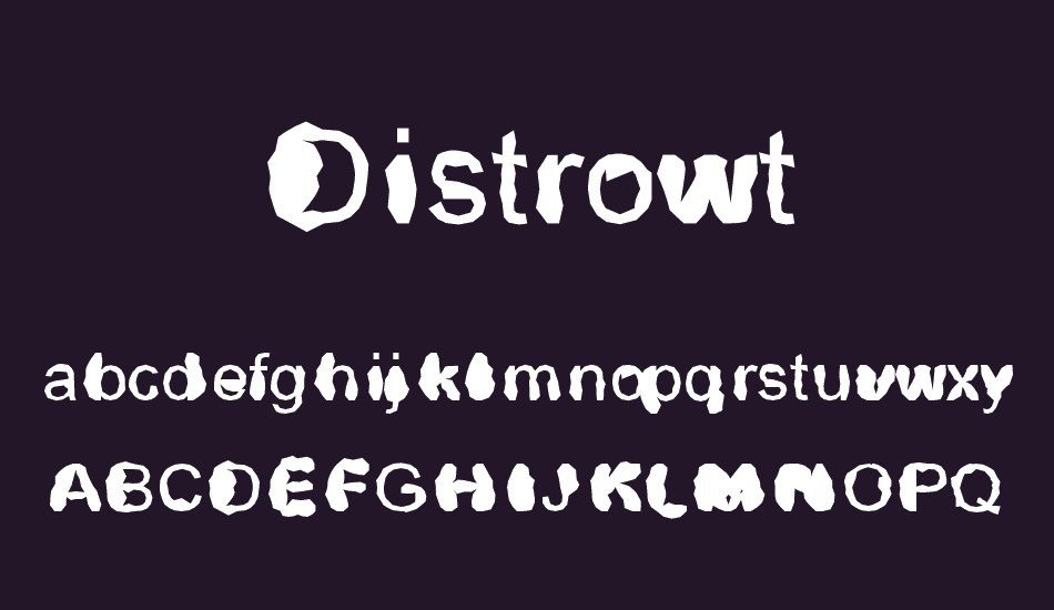 Distrowt font