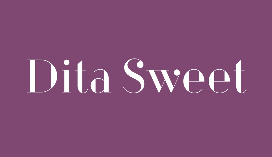 Dita Sweet font big