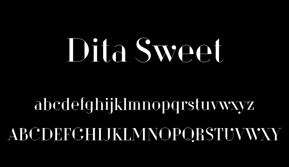 Dita Sweet font