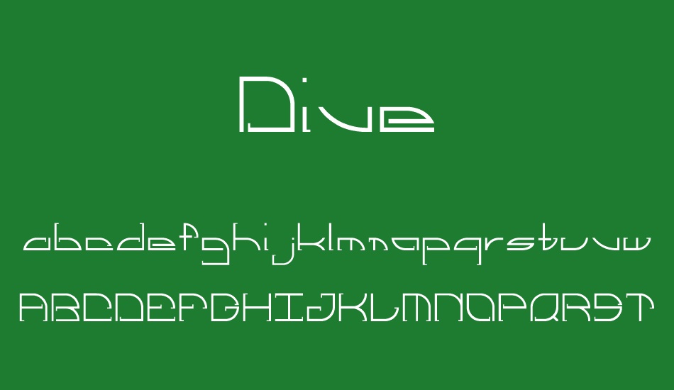 Dive font