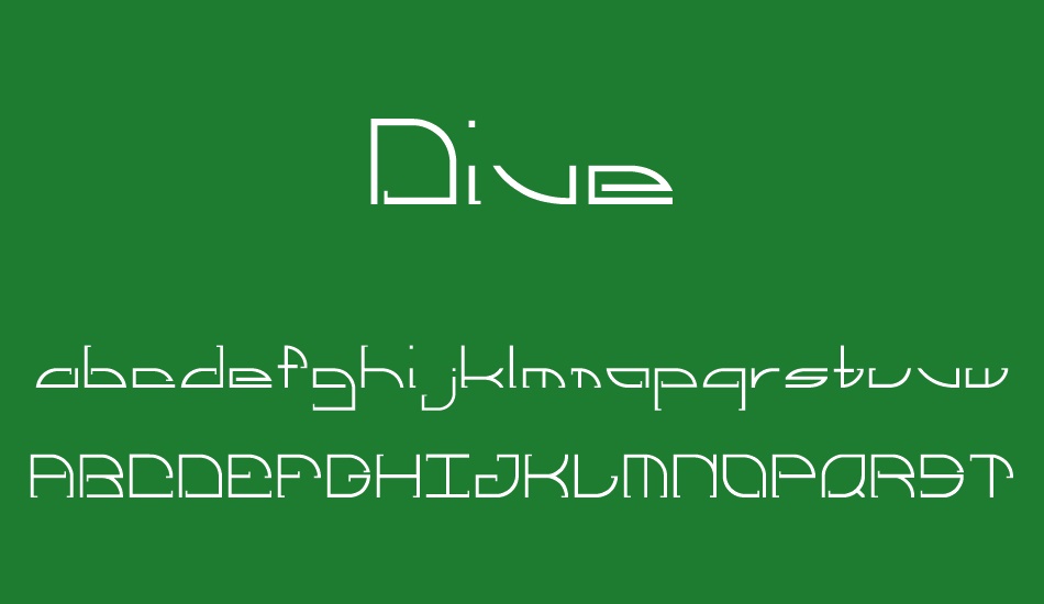 Dive font