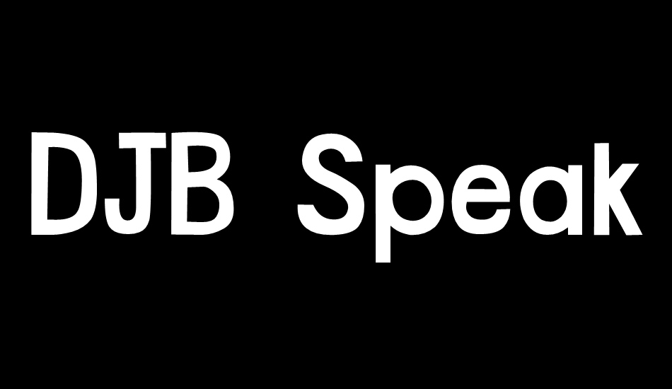 DJB Speak The Truth By Free Font