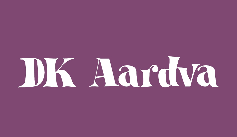 DK Aardvark Dreams font big