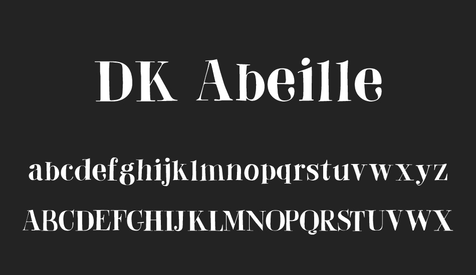 DK Abeille font