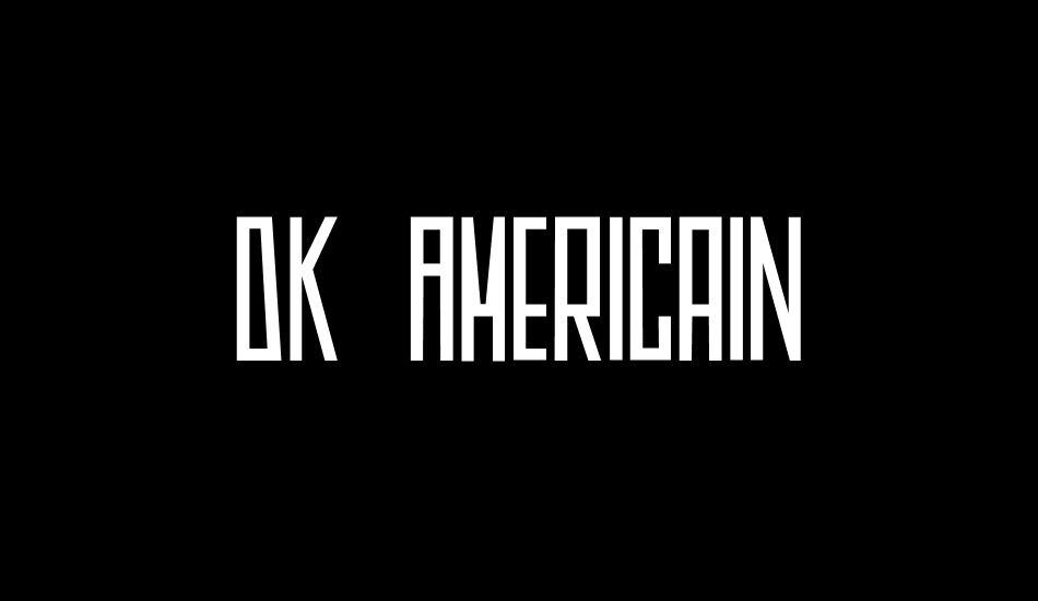 DK Americain font big