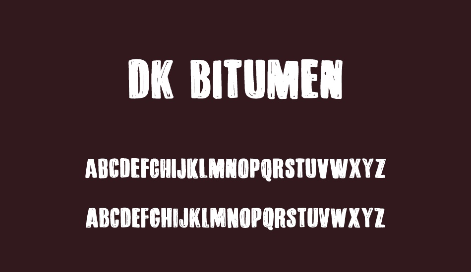 DK Bitumen font