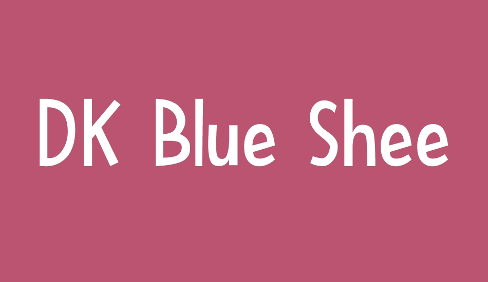 DK Blue Sheep font big