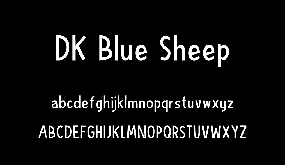 DK Blue Sheep font
