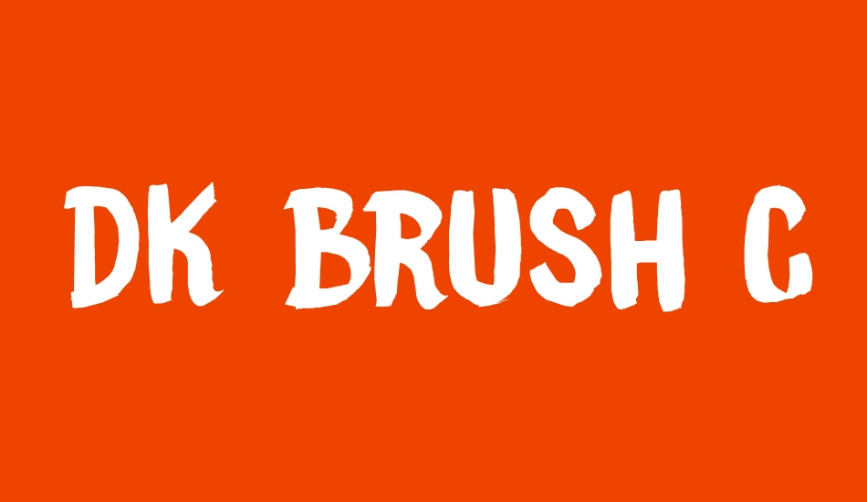 DK Brush Crush font big