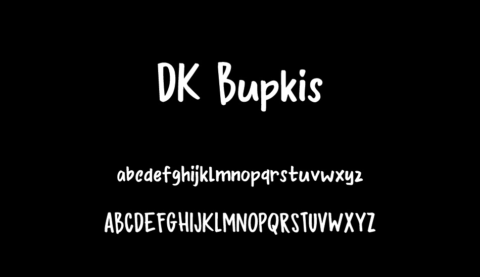 DK Bupkis font