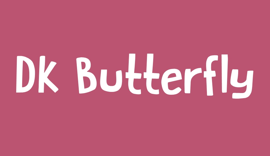 DK Butterfly Ball font big