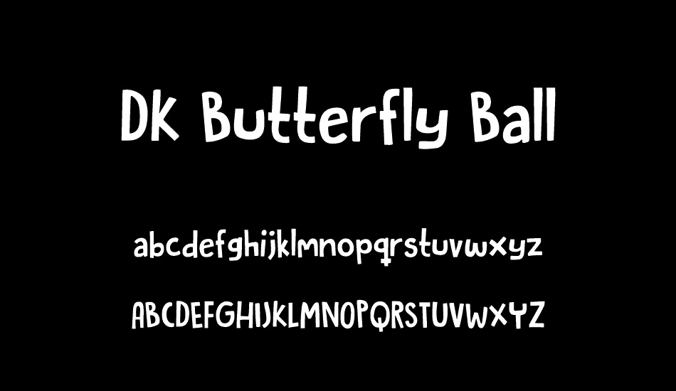 DK Butterfly Ball font