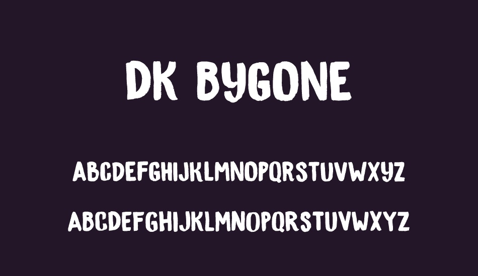 DK Bygone font