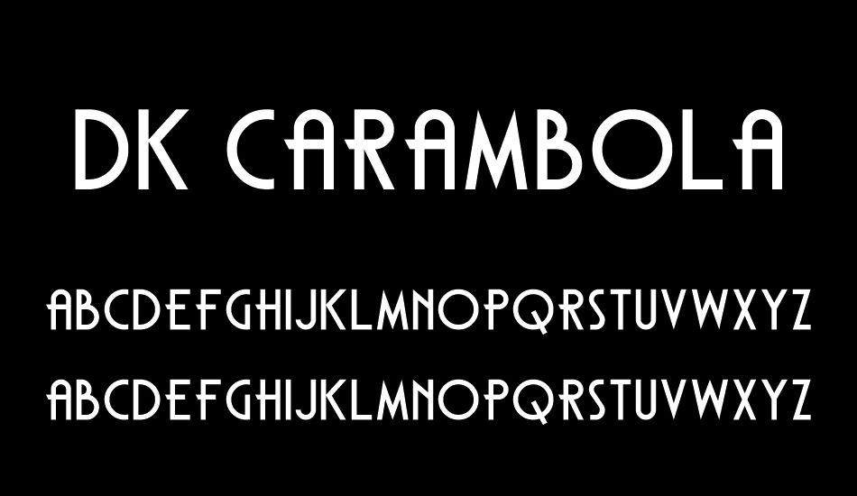 DK Carambola font