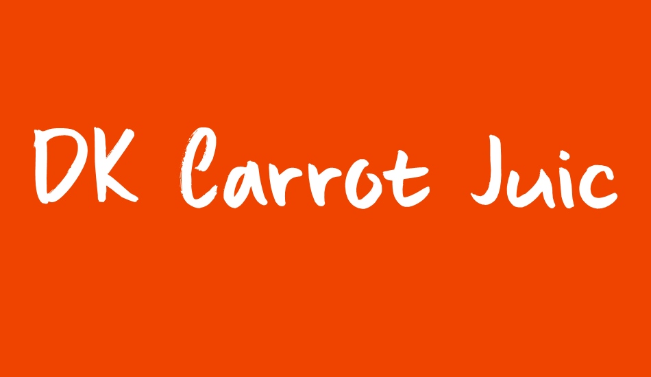 DK Carrot Juice font big