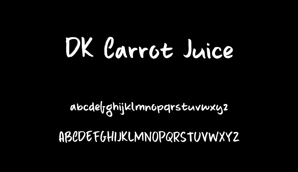 DK Carrot Juice font