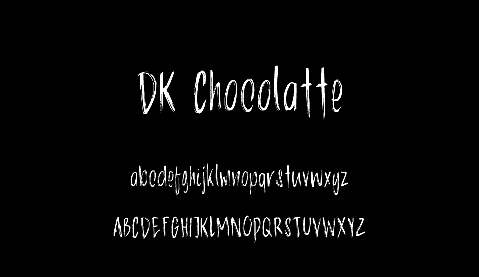 DK Chocolatte font