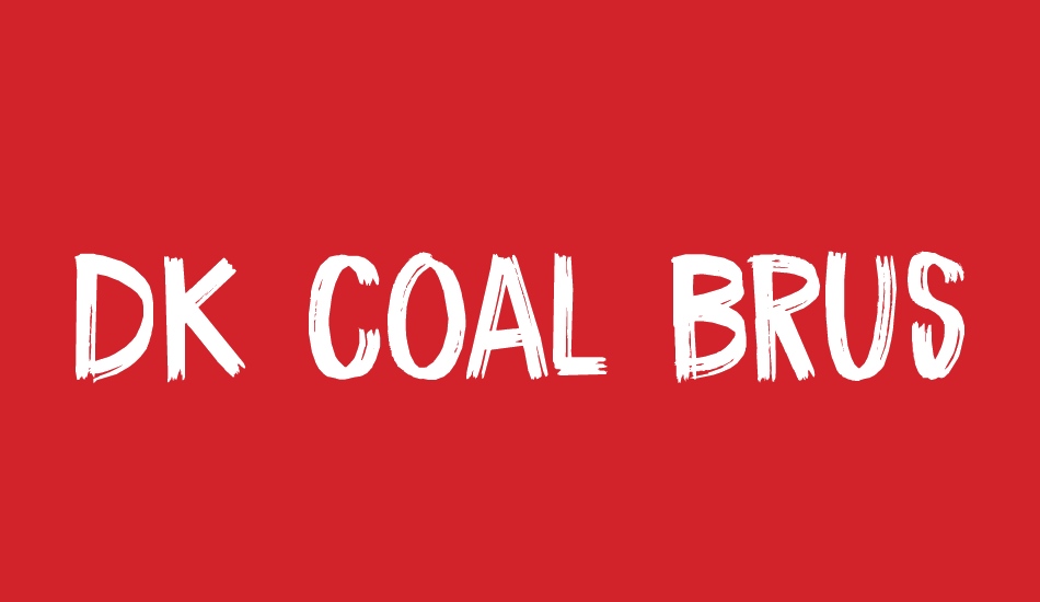 DK Coal Brush font big