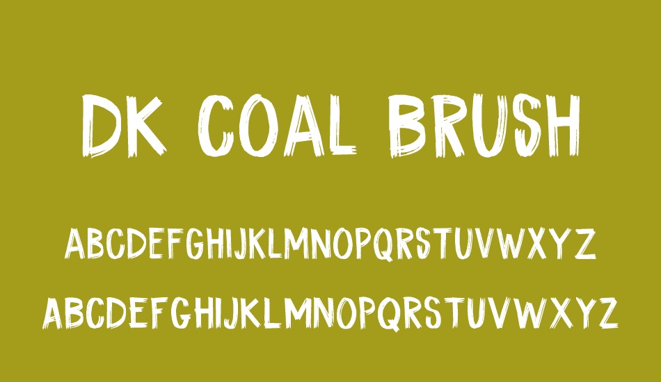 DK Coal Brush font