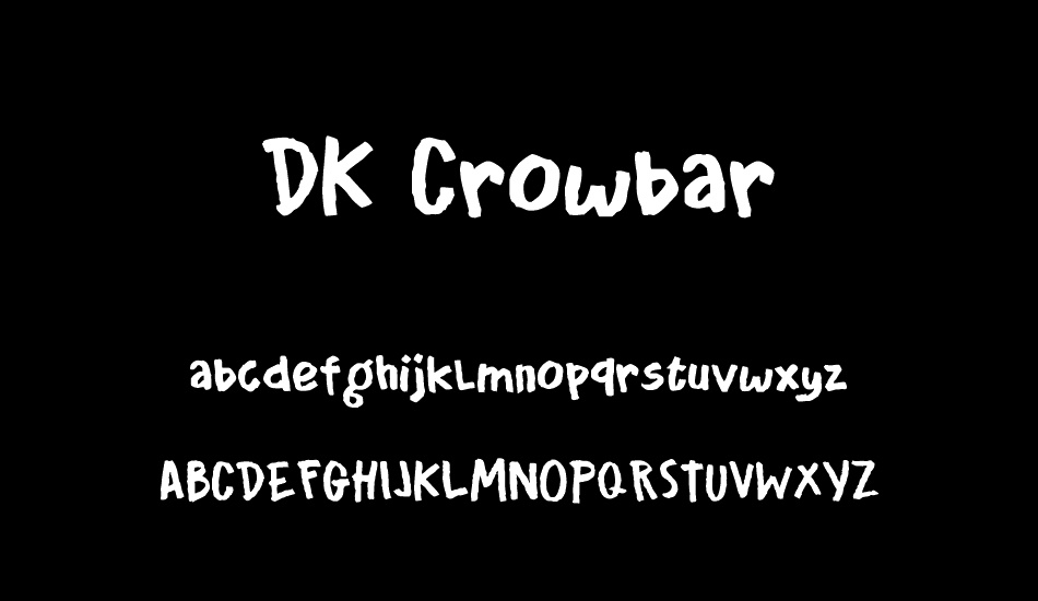 DK Crowbar font