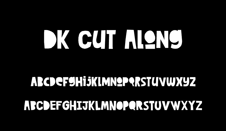 DK Cut Along font