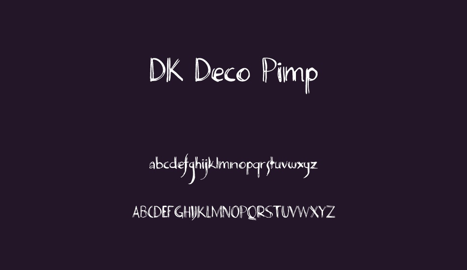 DK Deco Pimp font