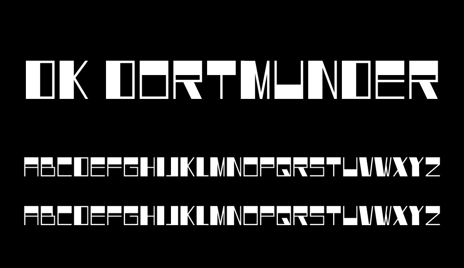 DK Dortmunder Ecke font