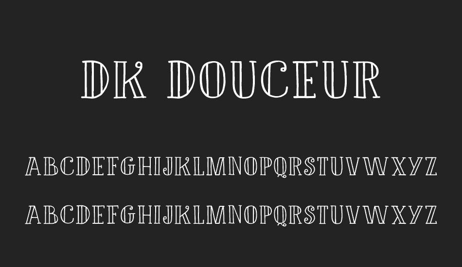 DK Douceur font