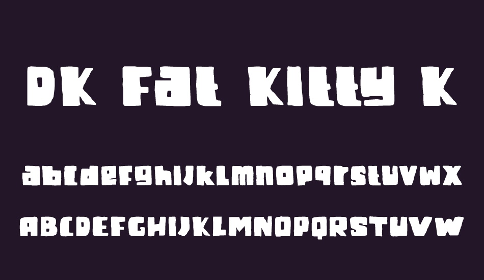DK Fat Kitty Kat font